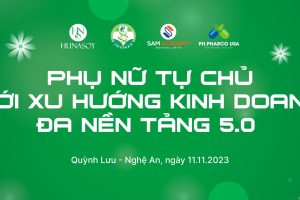 Giám đốc ban truyền thông Viện – Bà Khánh Hà tại tọa đàm do Viện Khoa học ứng dụng Y dược Phương đông kết hợp cùng hội phụ nữ Quỳnh lưu – Nghệ An trong công tác hoạt động tuyên truyền về Phụ nữ tự chủ 5.0