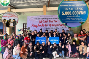 Viện khoa học ứng dụng y dược Phương Đông tài trợ 15 triệu đồng cho chương trình thiện nguyện kết nối trái tim tại Lào Cai