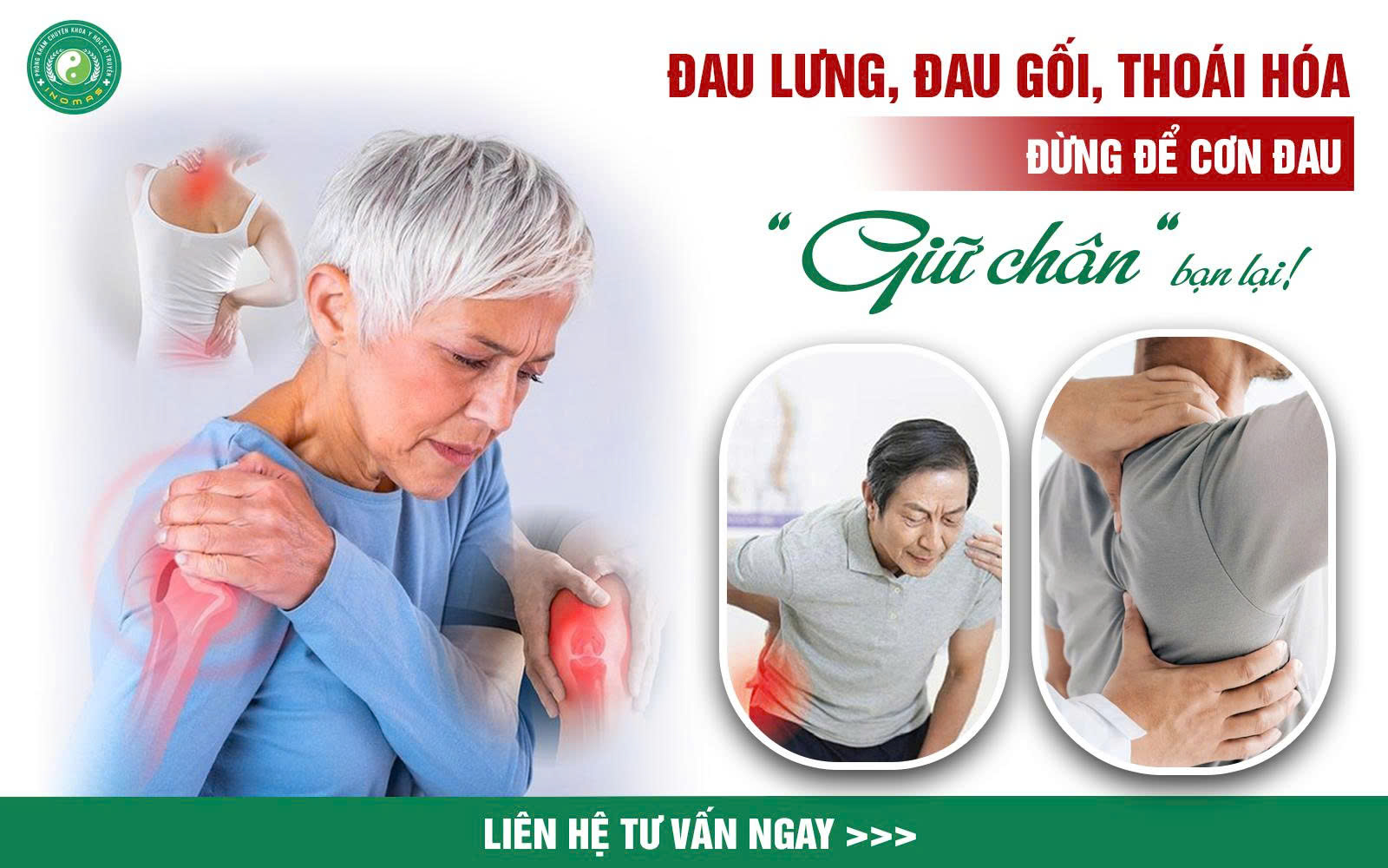 ĐAU LƯNG, ĐAU GỐI, THOÁI HÓA KHỚP – DẤU HIỆU CẢNH BÁO SỚM VÀ GIẢI PHÁP PHỤC HỒI AN TOÀN