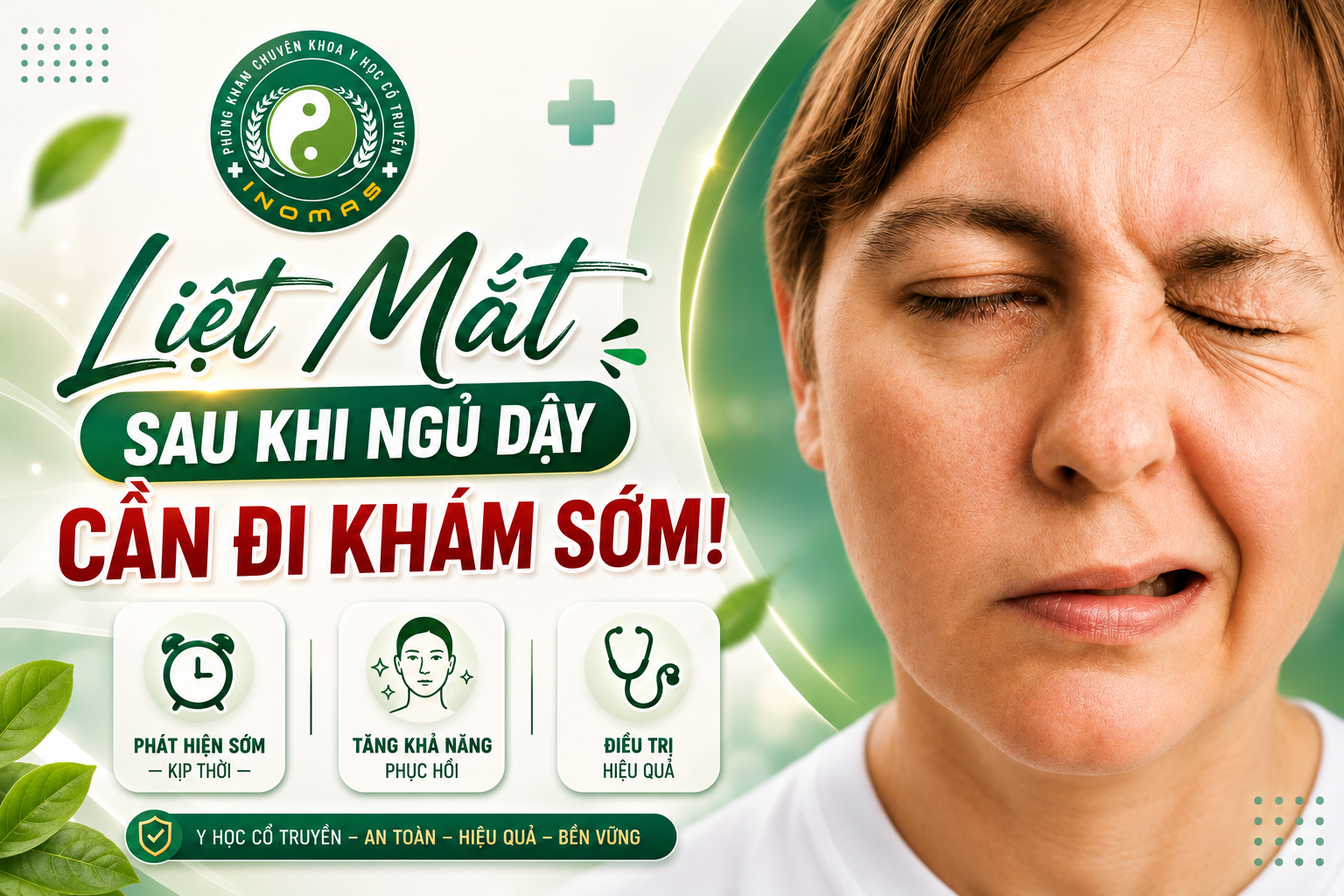 liệt mặt sau khi ngủ dậy cần đi khám sớm - Inomas