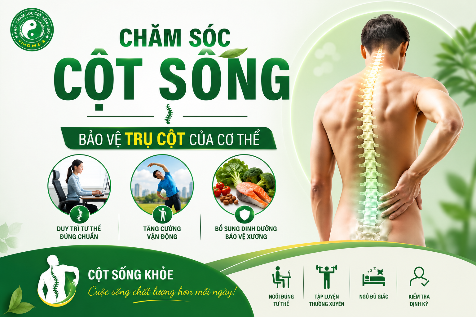 Chăm Sóc Cột Sống Bảo Vệ Trụ Cột Của Cơ Thể
